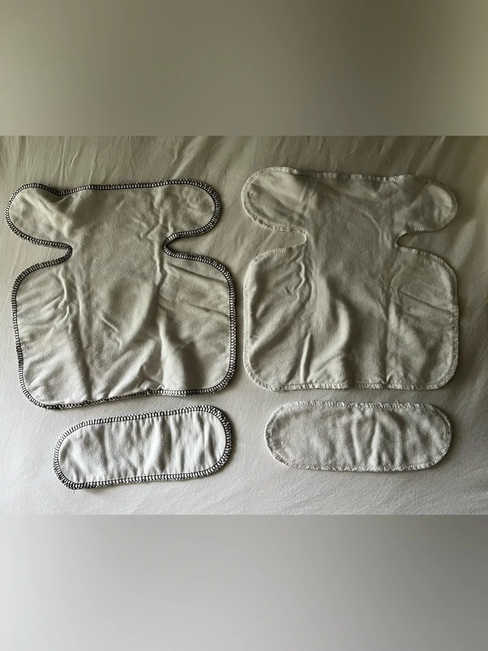 Two Little Plines Stretchy Preflats Newborn set of 2 cloth diapers